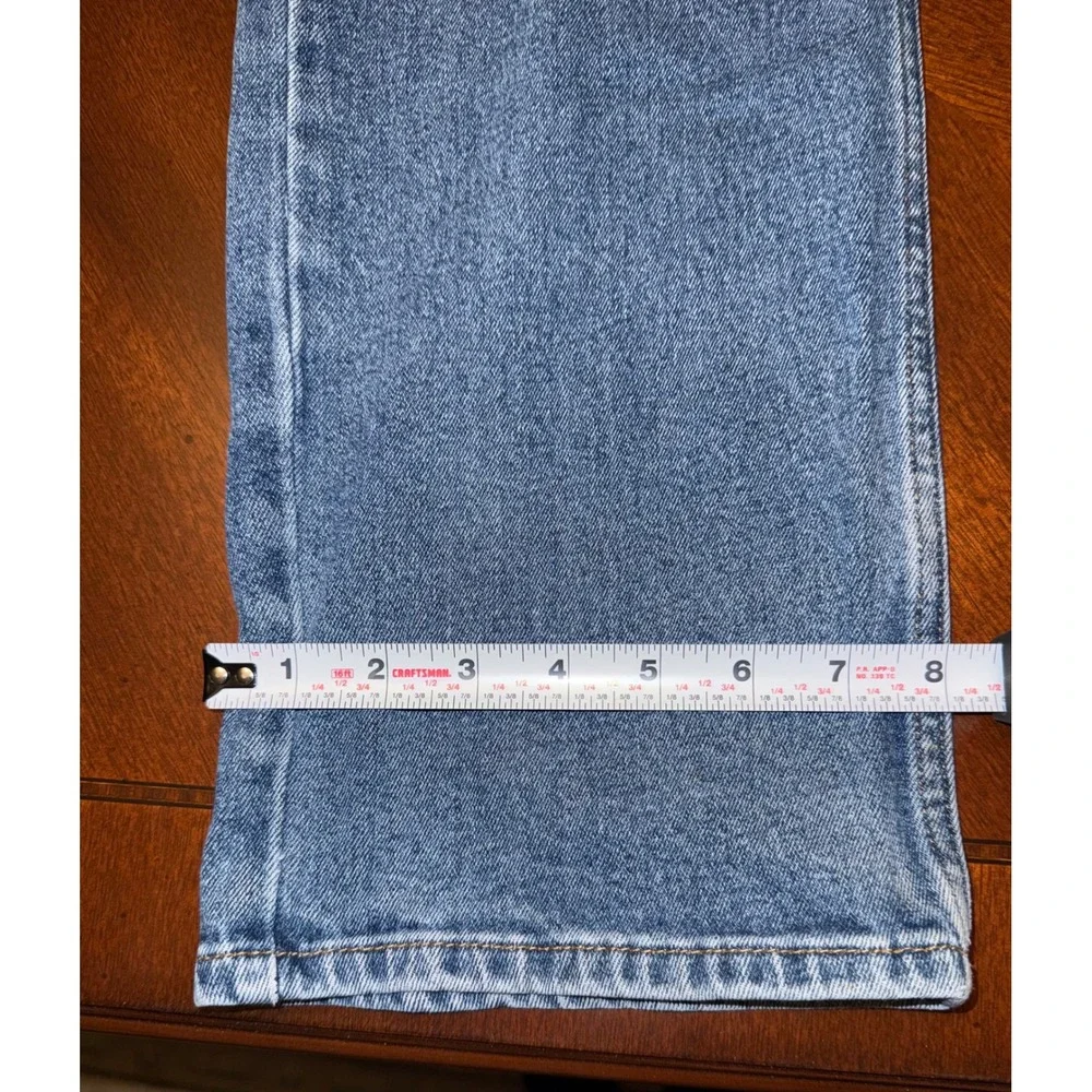 Levi 514 Men Jeans‎ 38x30 Blue  Straight Fit Some Distressing Medium Wash Denim